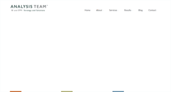 Desktop Screenshot of analysisteam.com
